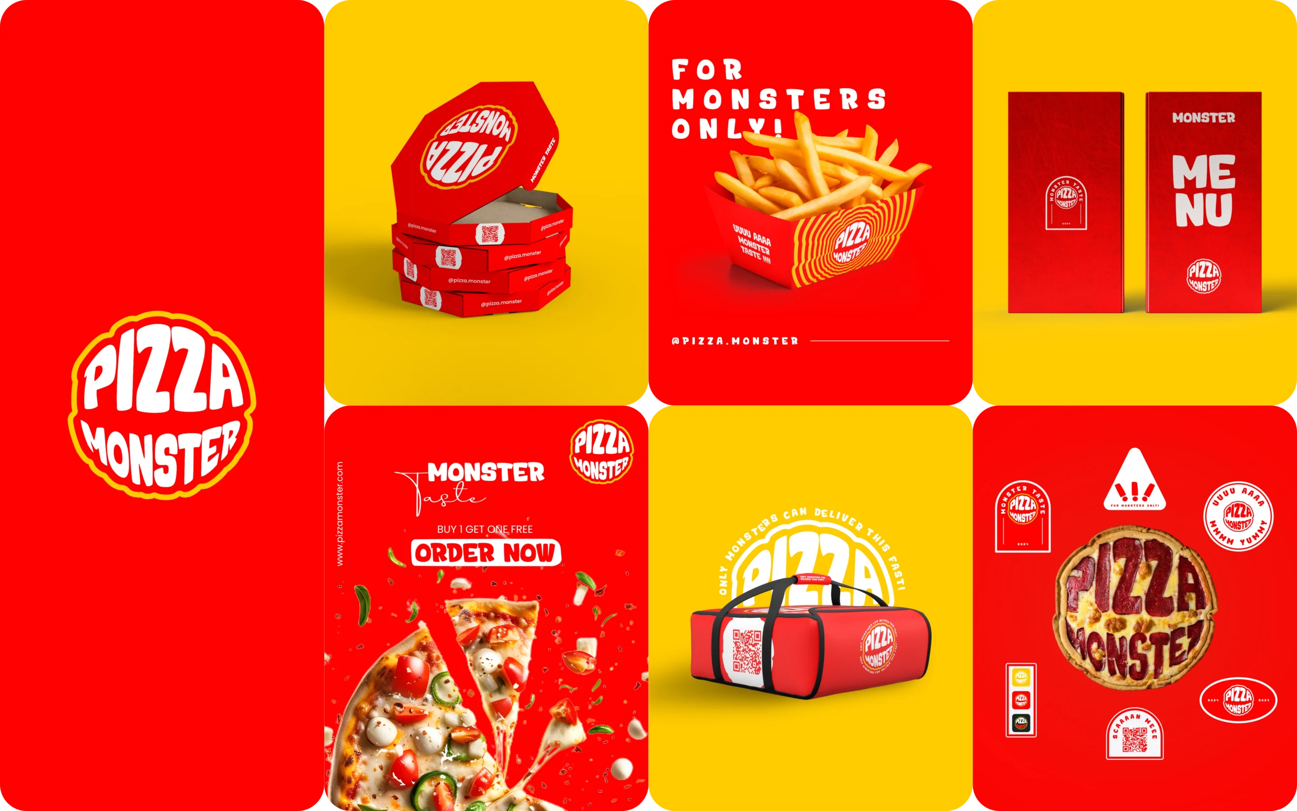 Branding Pizza Monster